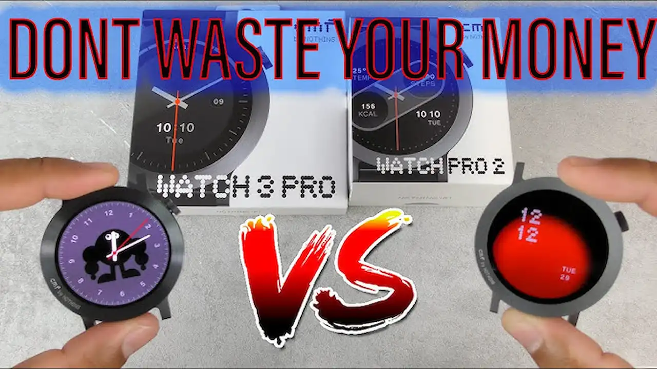 مقایسه cmf watch pro 2 و 3